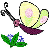 Butterfly and flower