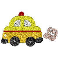 Car embroidery design