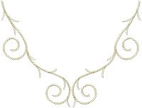 Neckline embroidery design