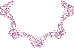 Neckline embroidery design