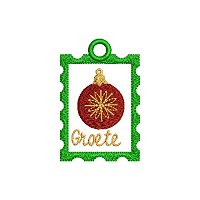 Groete borduurontwerp met lussie