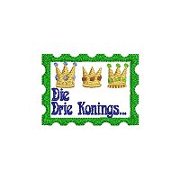 Die drie konings borduurontwerp sonder lussie