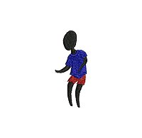 Embroidery design of a little boy.