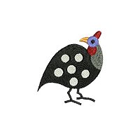 Guinea fowl embroidery design no 1 small.
