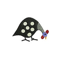 Guinea fowl embroidery design no 2 small.