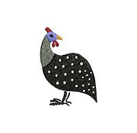 Guinea fowl embroidery design no 5 small.