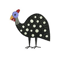 Guinea fowl embroidery design no 9 small.