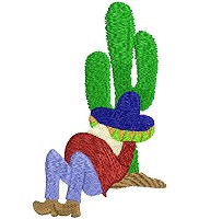 Embroidry design - siesta time.