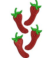 Red pepper embroidery design