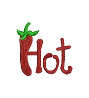 Hot embroidery design.