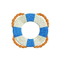 Small embrodiery design of a life bouy.
