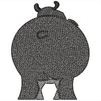 Image of pethipposilhouetteback2001.jpg