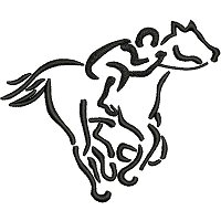 Embroidery design of a racehorse.jpg