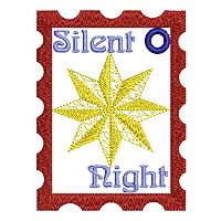 Large Silent night embroidery design.