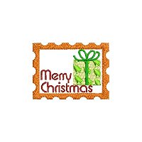 Merry Christmas embroidery design without a tag.