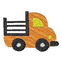 Truck embroidery design