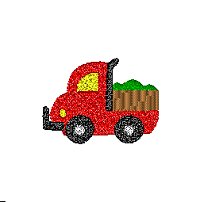 Truck embroidery design